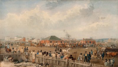 Sturts Overland Expedition Leaving Adelaide, 10th August, 1844 by S. T. Gill